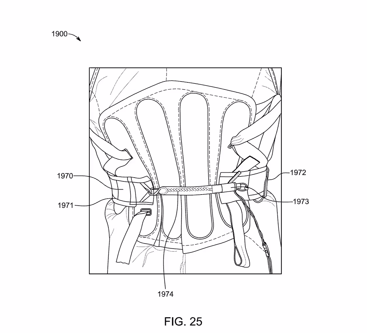 Patent drawing for Exosuit Systems with Lumbar and Core Support